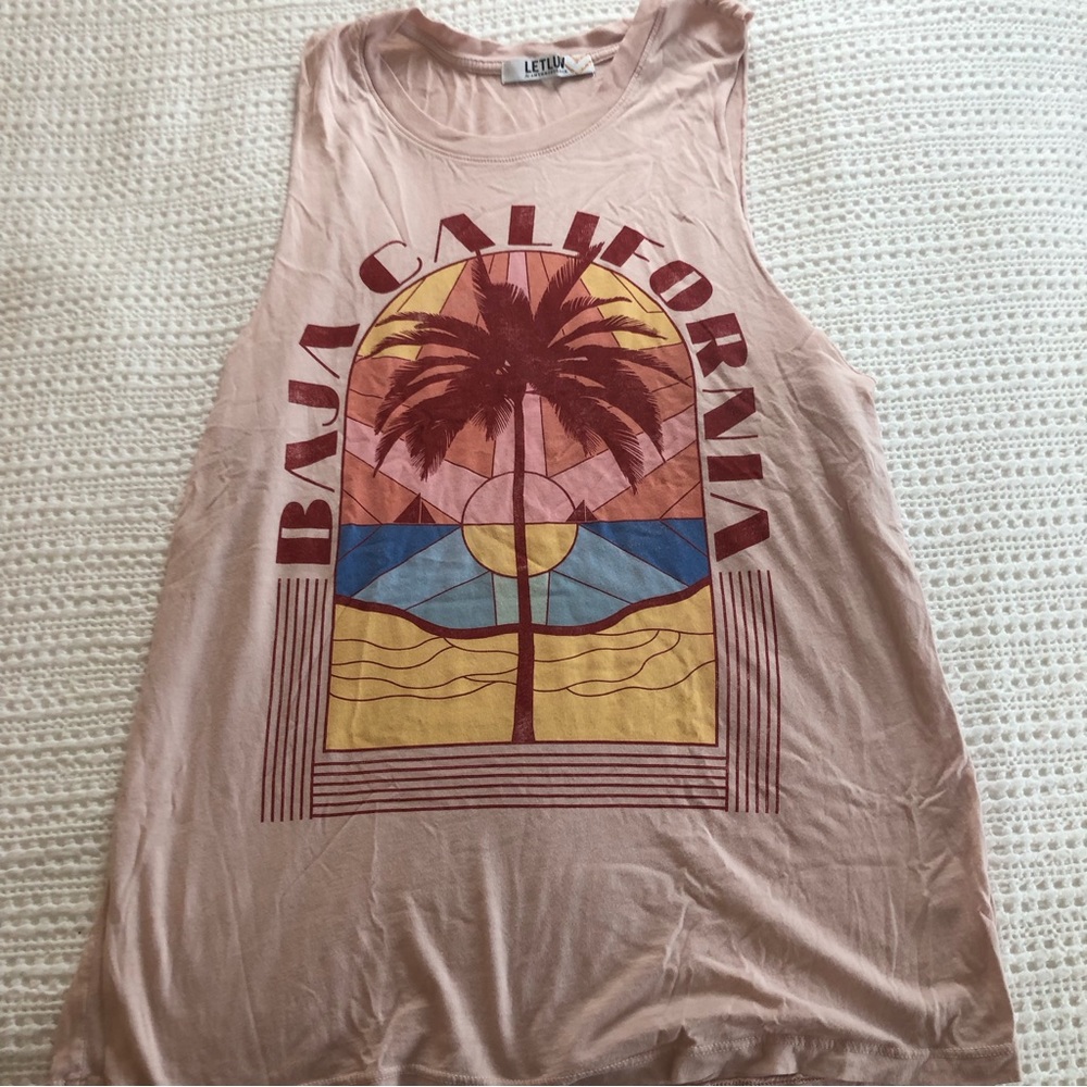 Anthropologie vintage graphic tank M